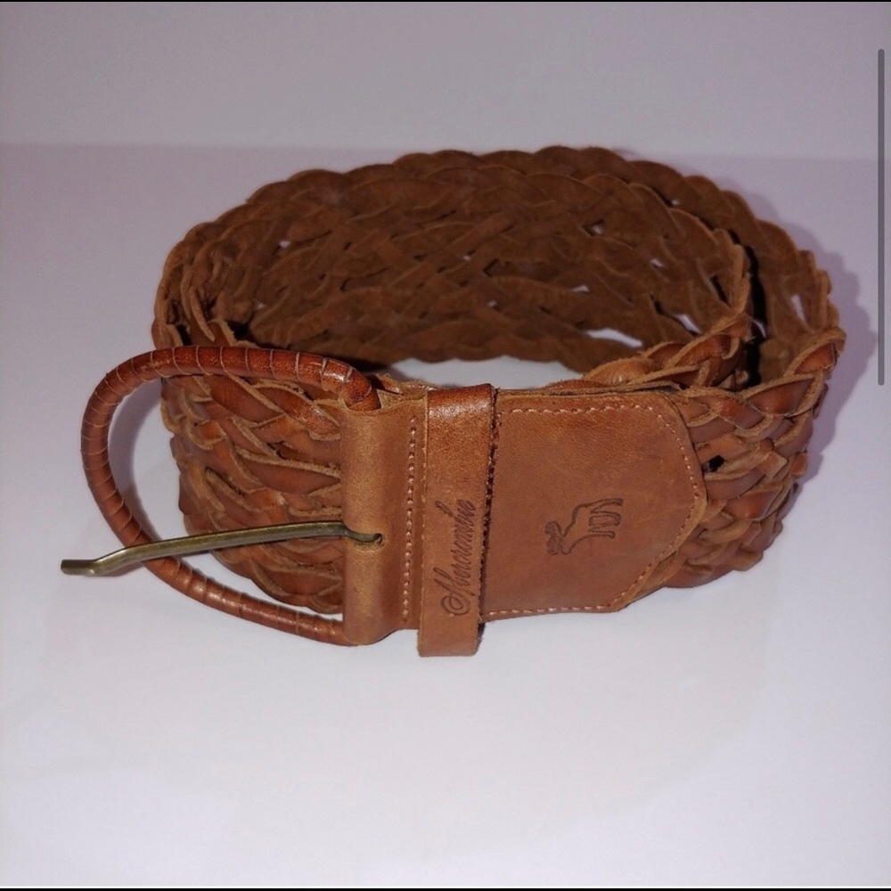 Abercrombie belt brown leather xs